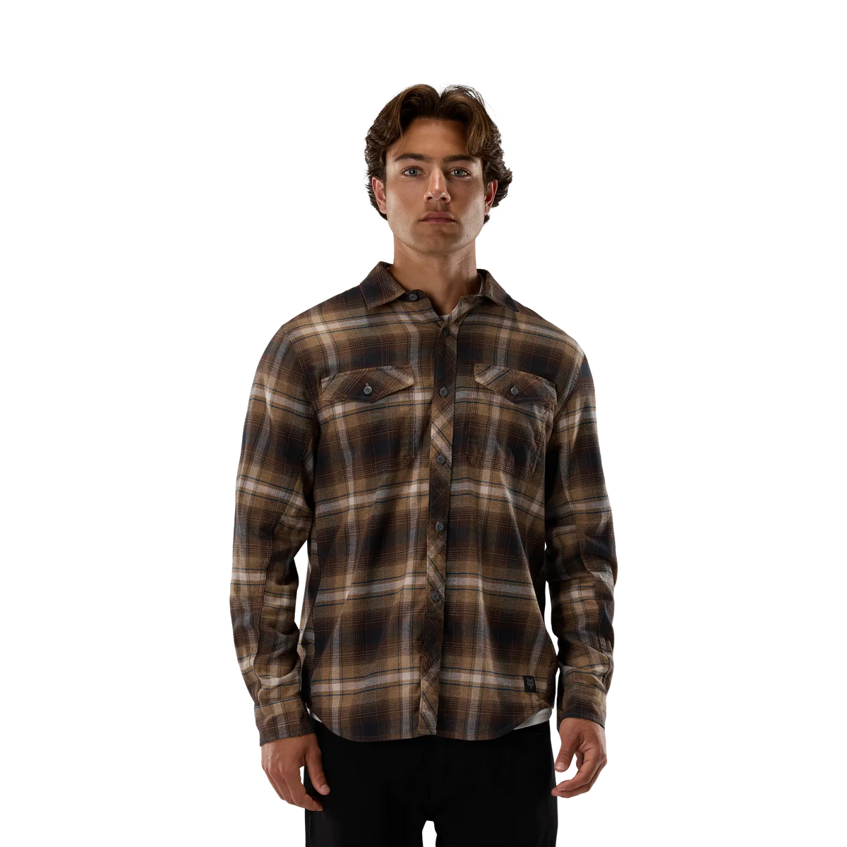 SURVIVALIST STRETCH FLANNEL LS (BRN SUG) | FOX RACING