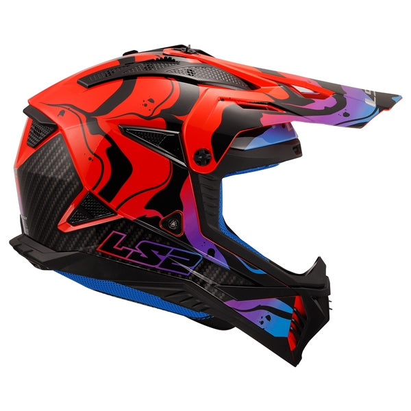 GATE 2 OFF ROAD HELMET (Red/Blue/Purple) | LS2