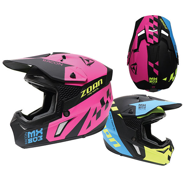 ADULT ZOAN WOLF MX HELMET (Racon Pink) | Gmax