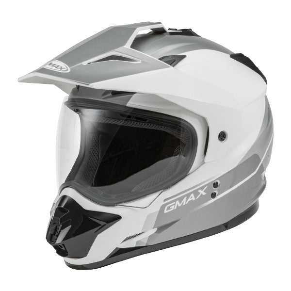 ADULT GM11 SCUD DUAL SPORT HELMET (Scud White/Grey) | Gmax