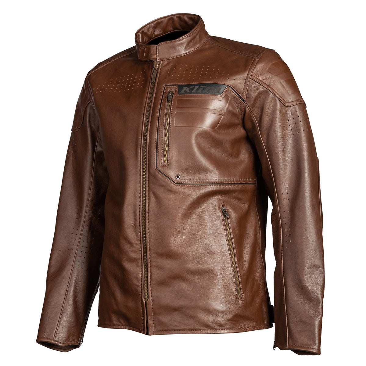 MEN'S SIXXER LEATHER JACKET (Sienna Brown) | Klim