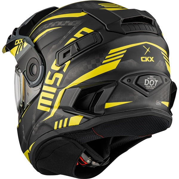CARBON MISSION ELECTRIC HELMET (Mat Yellow) | CKX