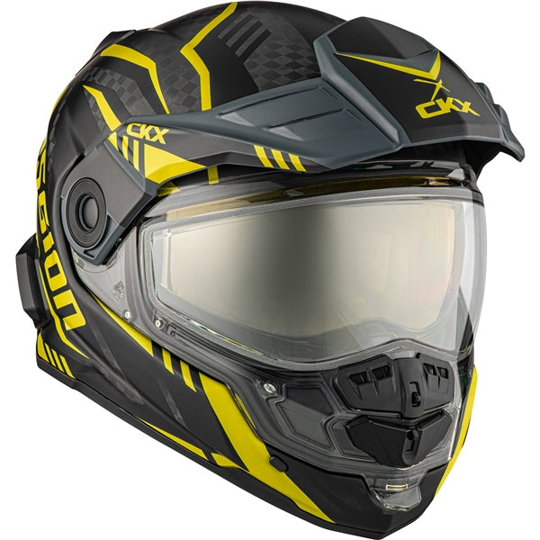 CARBON MISSION ELECTRIC HELMET (Mat Yellow) | CKX