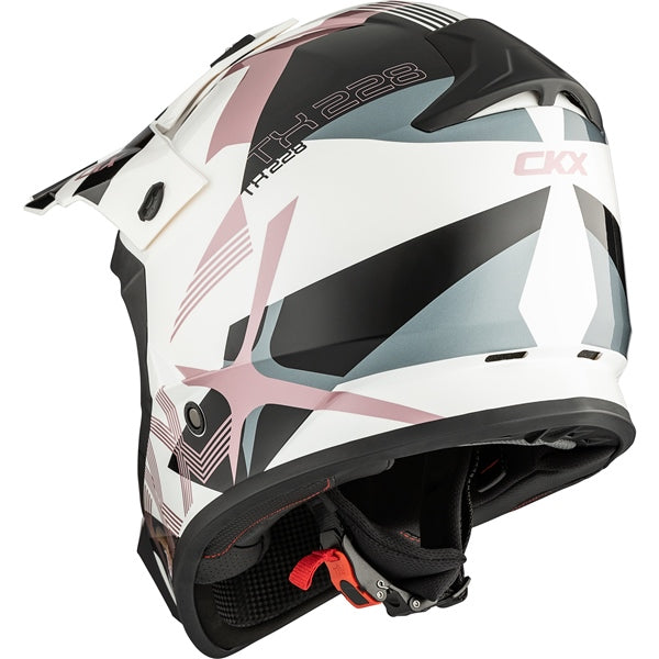 TX228 OFF ROAD HELMET (Lord Glossy White/Pink) | CKX