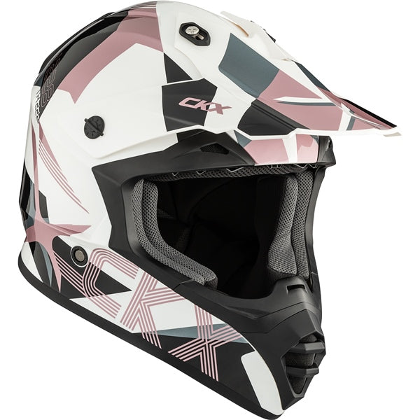 TX228 OFF ROAD HELMET (Lord Glossy White/Pink) | CKX