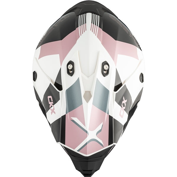 TX228 OFF ROAD HELMET (Lord Glossy White/Pink) | CKX