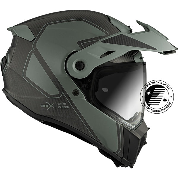 ATLAS CARBON DUAL SPORT HELMET (Mat Khaki Green) | CKX