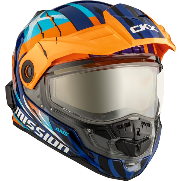 MISSION ELECTRIC HELMET (Claw - Orange/Blue) | CKX