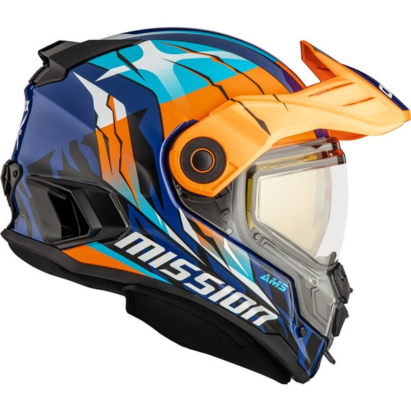 MISSION ELECTRIC HELMET (Claw - Orange/Blue) | CKX