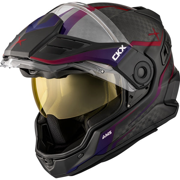 CARBON MISSION ELECTRIC HELMET (Mat Scarlet/Twilight) | CKX