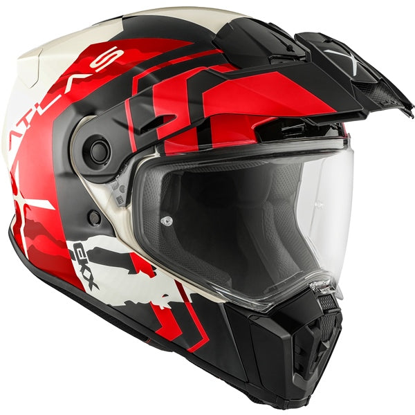 ATLAS DUAL SPORT HELMET (Equinox- Glossy Red) | CKX