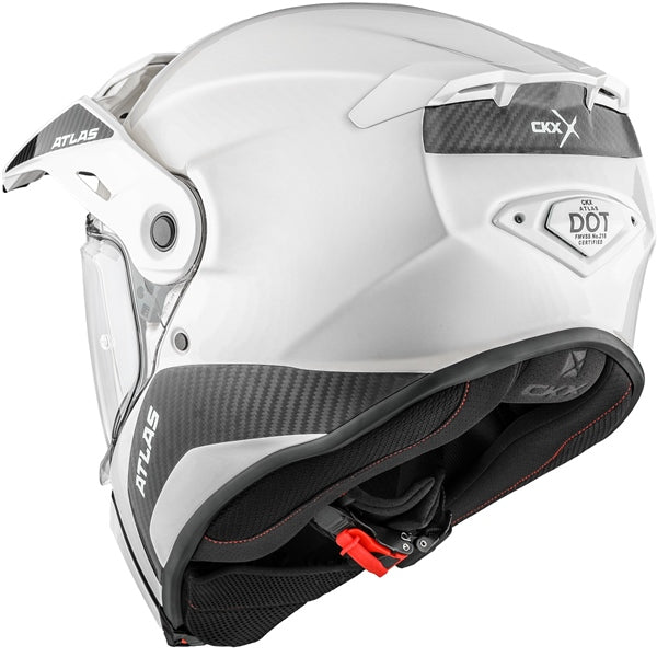 ATLAS CARBON DUAL SPORT HELMET (Glossy Pearl White) | CKX