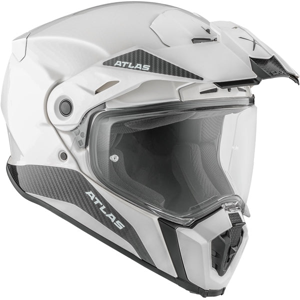 ATLAS CARBON DUAL SPORT HELMET (Glossy Pearl White) | CKX