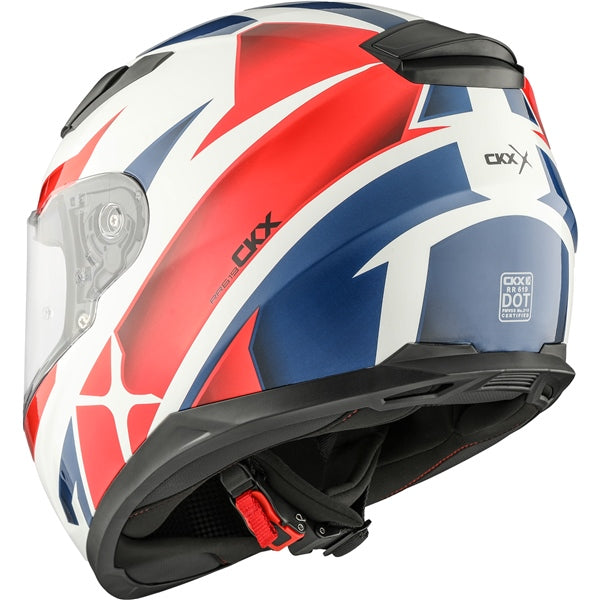 RR619 HELMET (Shot Glossy Red/Blue) | CKX