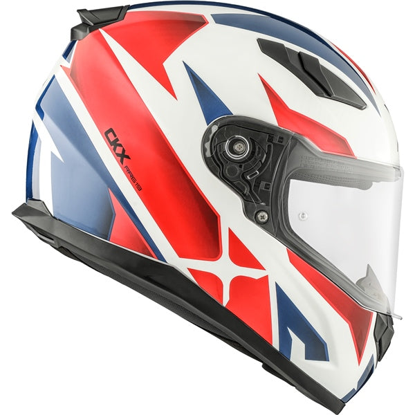 RR619 HELMET (Shot Glossy Red/Blue) | CKX