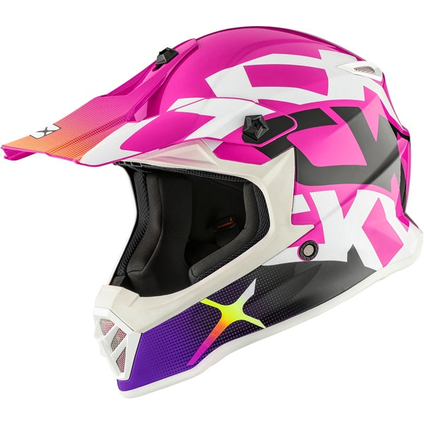 TX019Y YOUTH OFF ROAD HELMET (Howl Glossy Pink) | CKX