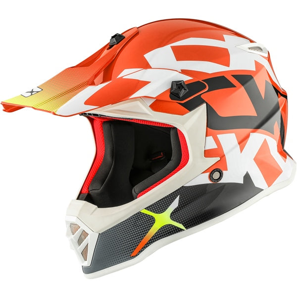 TX019Y YOUTH OFF ROAD HELMET (Howl Glossy Orange) | CKX