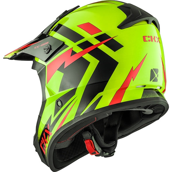 TX228 OFF ROAD HELMET (Bolt Glossy Hi-Viz Yellow) | CKX