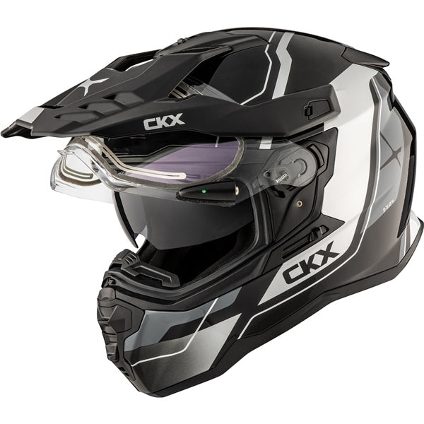 DS24 DUAL LENS ELECTRIC HELMET (Glossy Grey) | CKX