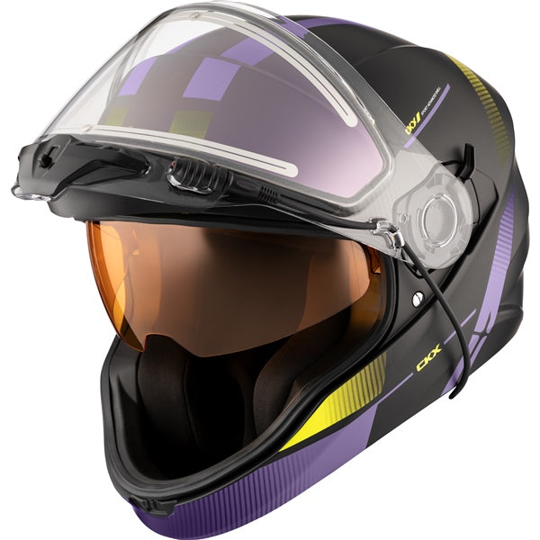 CONTACT ELECTRIC HELMET (Edge - Lime/Violet) | CKX