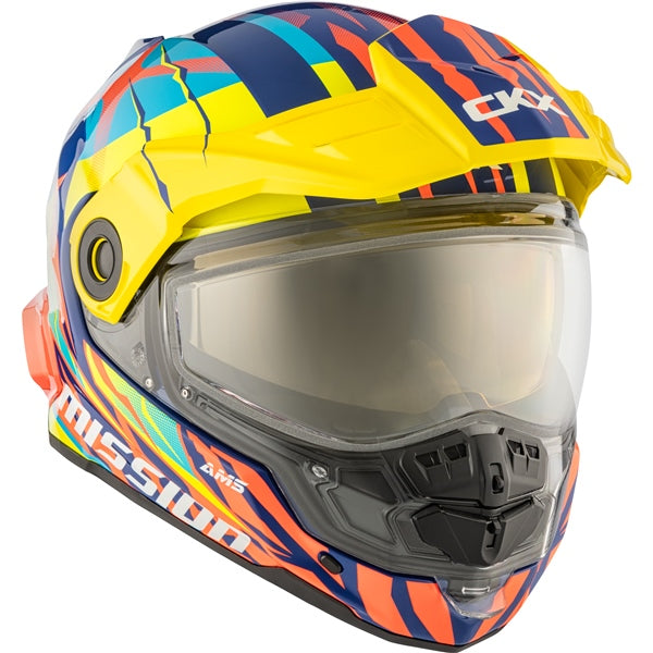 MISSION ELECTRIC HELMET (Claw - Blue/Red/Yellow) | CKX