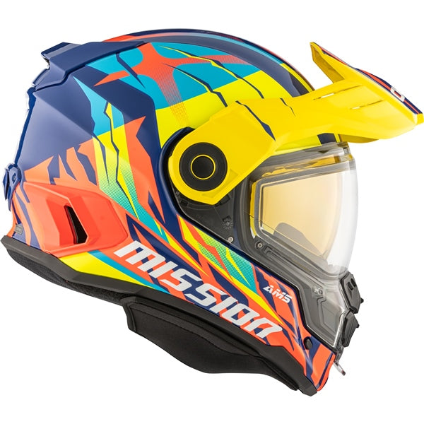 MISSION ELECTRIC HELMET (Claw - Blue/Red/Yellow) | CKX