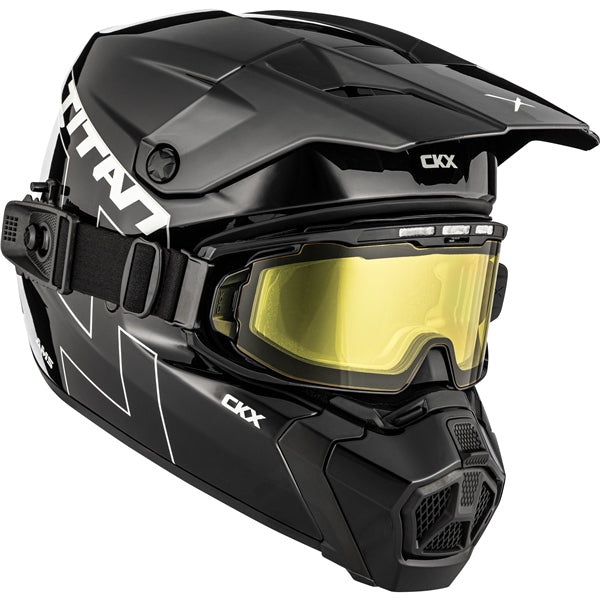 TITAN DUAL LENS WINTER HELMET (Glossy Black) | CKX