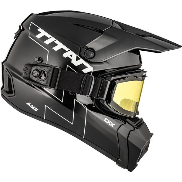 TITAN DUAL LENS WINTER HELMET (Glossy Black) | CKX