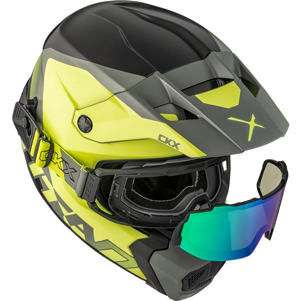 TITAN DUAL LENS WINTER HELMET (Nunavut Mat Sunny Lime) | CKX