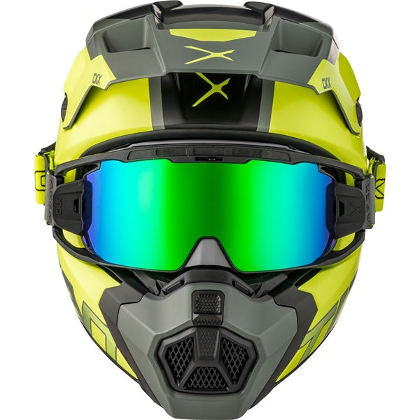 TITAN DUAL LENS WINTER HELMET (Nunavut Mat Sunny Lime) | CKX