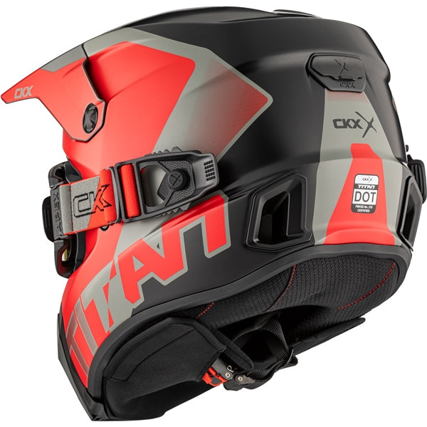 TITAN DUAL LENS WINTER HELMET (Nunavut Mat Red) | CKX