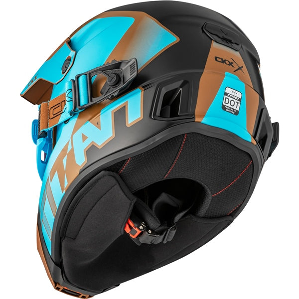 TITAN DUAL LENS WINTER HELMET (Nunavut Mat Blue/Pecan) | CKX