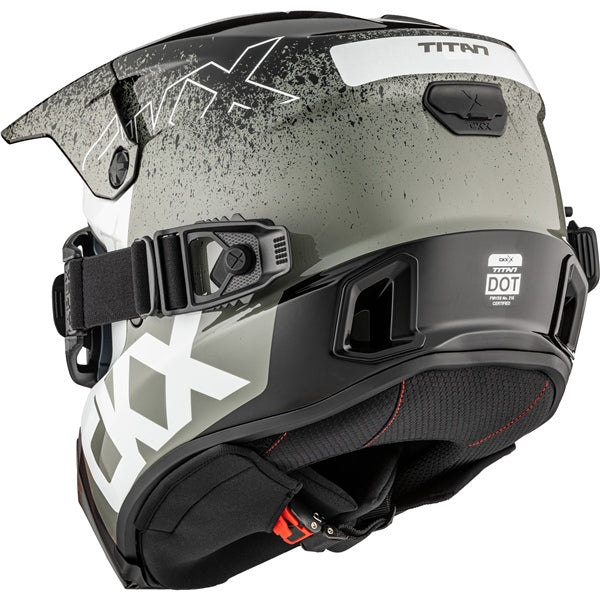 TITAN DUAL LENS WINTER HELMET (Vaneer Glossy Grey) | CKX