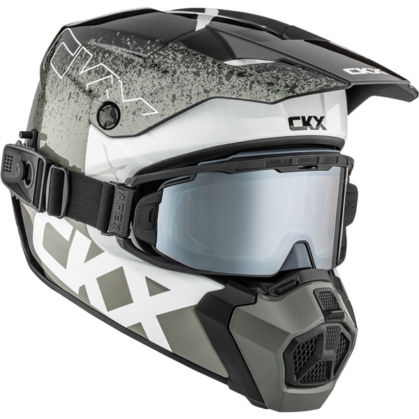 TITAN DUAL LENS WINTER HELMET (Vaneer Glossy Grey) | CKX