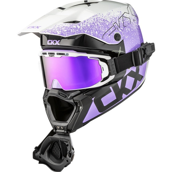TITAN DUAL LENS WINTER HELMET (Vaneer Glossy Violet Tulip) | CKX