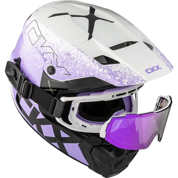 TITAN DUAL LENS WINTER HELMET (Vaneer Glossy Violet Tulip) | CKX