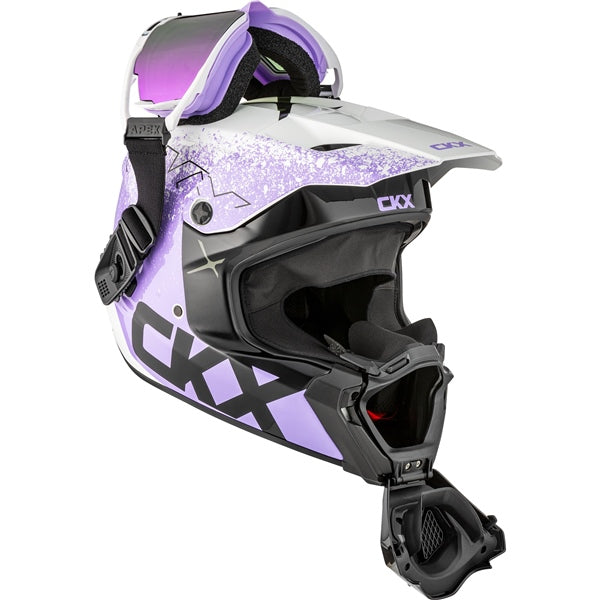 TITAN DUAL LENS WINTER HELMET (Vaneer Glossy Violet Tulip) | CKX