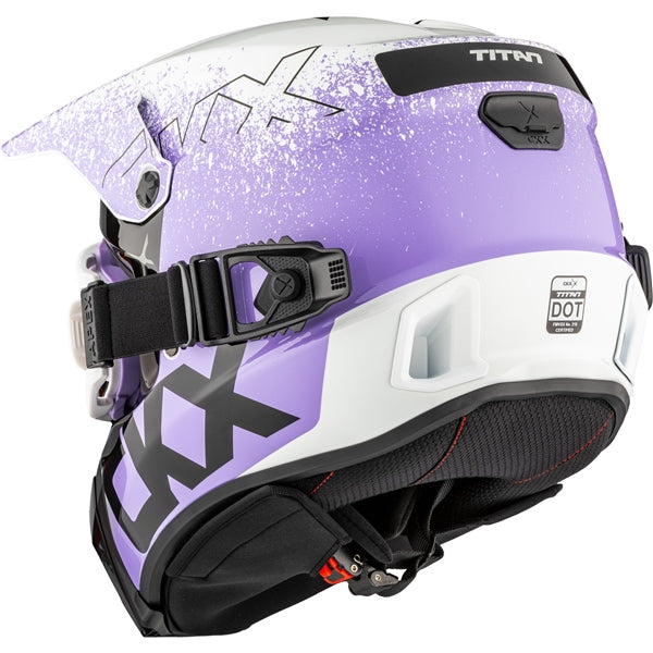 TITAN DUAL LENS WINTER HELMET (Vaneer Glossy Violet Tulip) | CKX