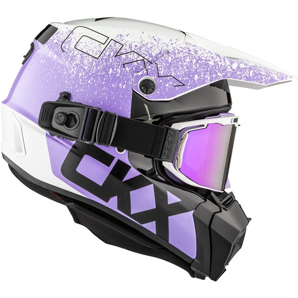 TITAN DUAL LENS WINTER HELMET (Vaneer Glossy Violet Tulip) | CKX