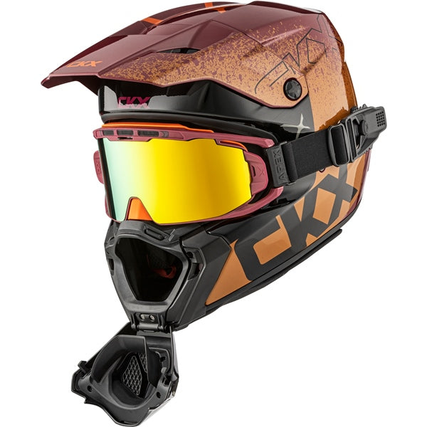 TITAN DUAL LENS WINTER HELMET (Vaneer Glossy Pecan) | CKX