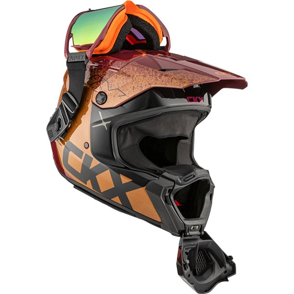 TITAN DUAL LENS WINTER HELMET (Vaneer Glossy Pecan) | CKX