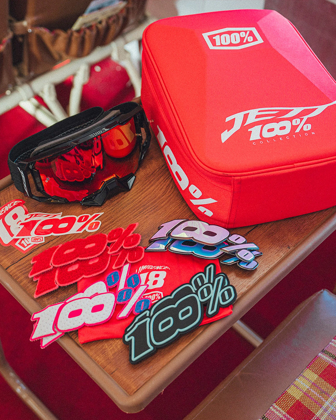 100% ARMEGA HIPER Goggle Jett Special - Mirror Red Lens