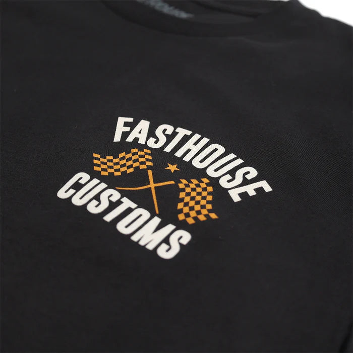 68 TRICK SS TEE (Black/Vintage Gold) | Fasthouse