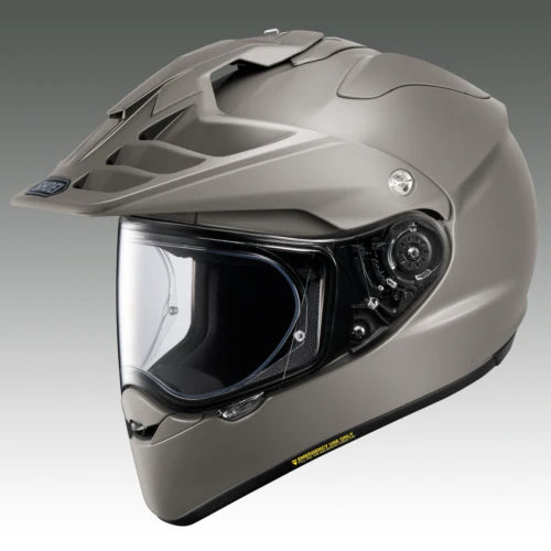 HORNET X2 ADVENTURE HELMET (Chalk Grey) | SHOEI side view showcasing advanced safety and stylish design