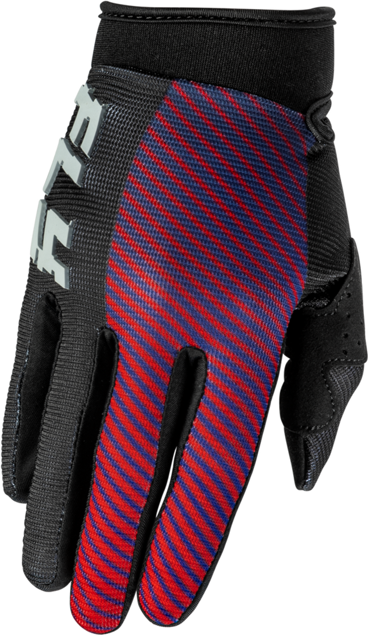 YOUTH F-16 GLOVES (Black/Red/Purple) | FLY RACING