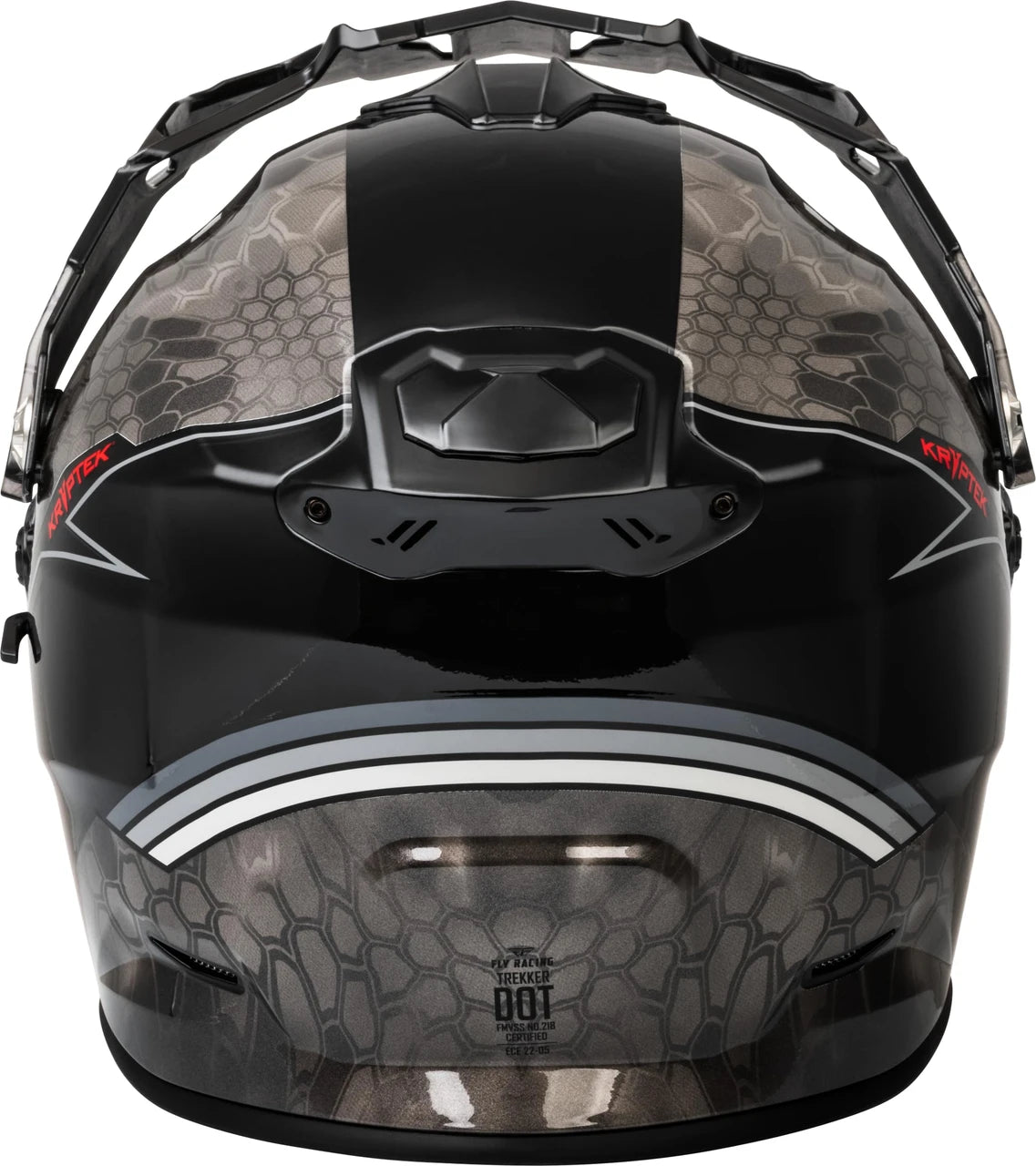 TREKKER KRYPTEK CONCEAL DUAL SPORT HELMET (Black/Grey/White) | FLY RACING