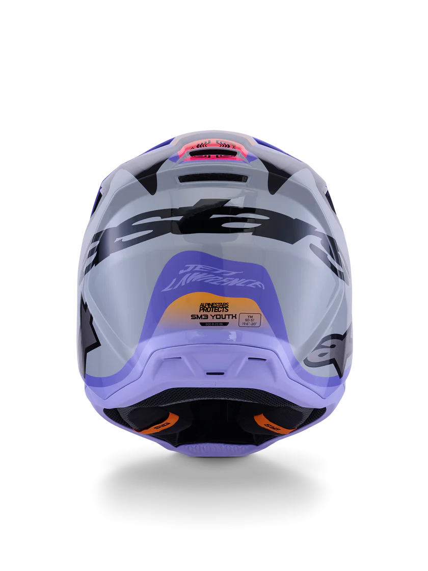 SM3 HELMET JETTSON (Gray/Purple/Black) | ALPINESTARS