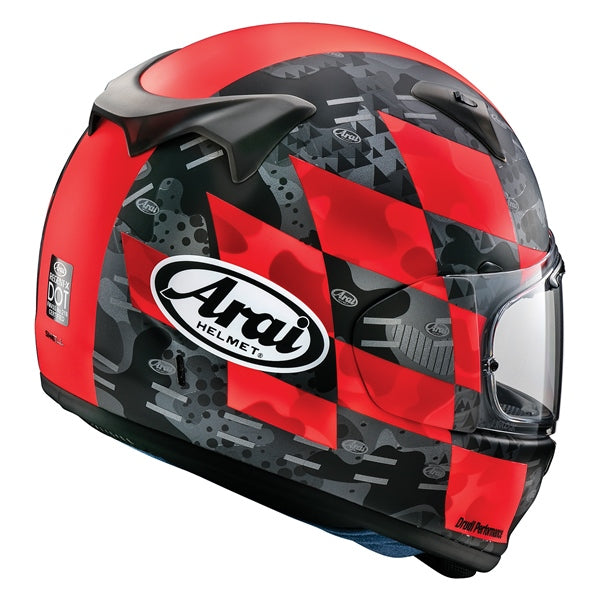 REGENT-X FULL FACE HELMET (Patch Flo Red Frost) | Arai