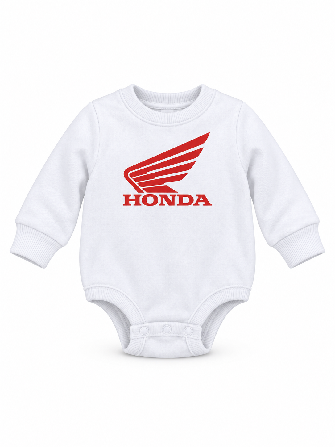 INFANT FLEECE BODYSUIT (WHITE) | HONDA