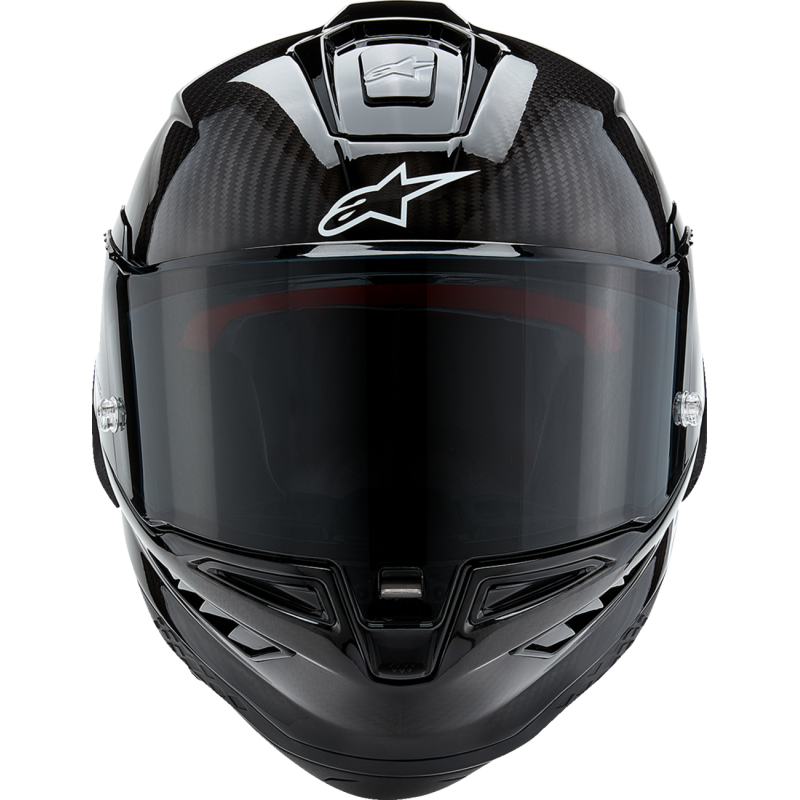 S-R10 SOLID CARBON HELMET (Glossy Black Carbon) | ALPINESTARS